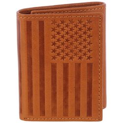 Stone Mountain Mens Americana Genuine Leather Trifold Wallet