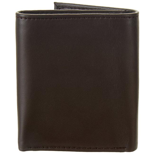  Stone Mountain New Mens Wallet Genuine Black Leather RFID  Passcase Billfold : Clothing, Shoes & Jewelry
