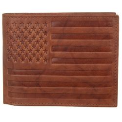 Stone Mountain Mens Americana RFID Leather Passcase Wallet