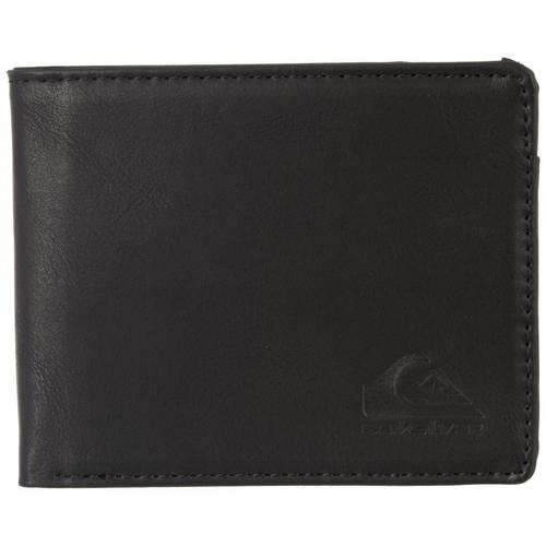 Quiksilver Mens Slim Rays Vegan Leather Bifold Wallet