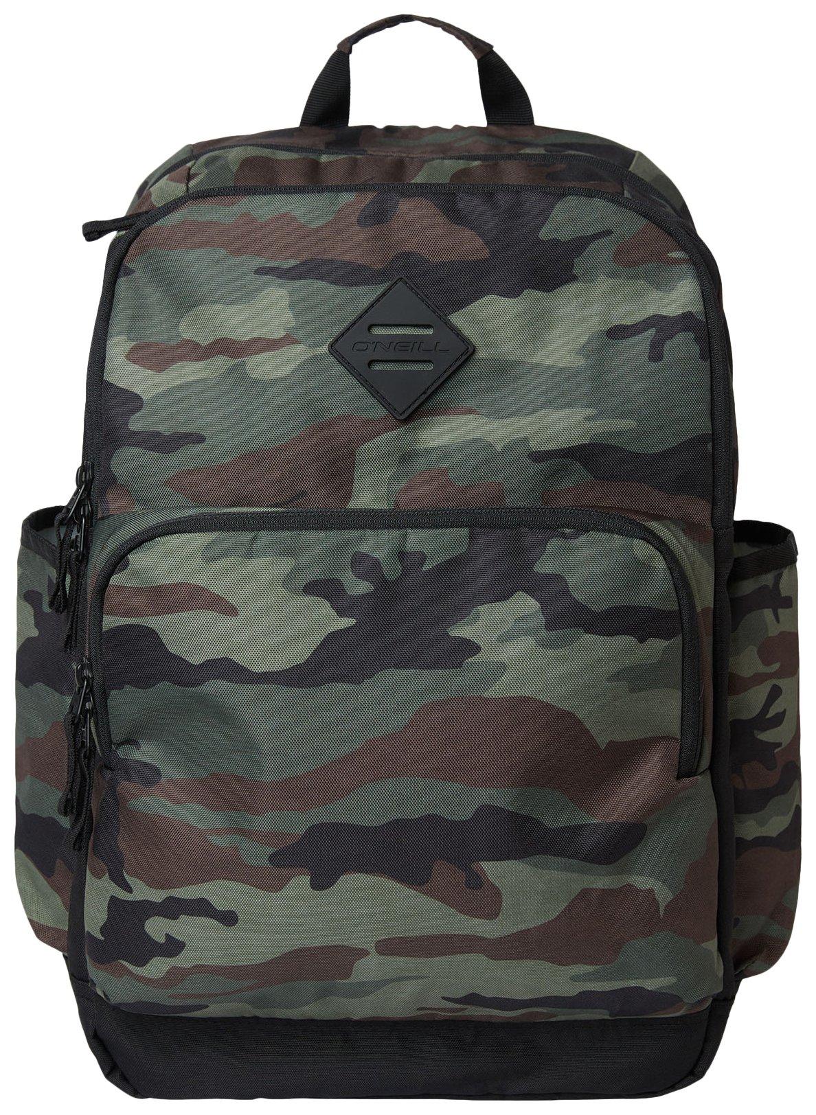 Camouflage Poly Canvas School Bag Backpack