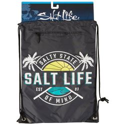Salt Life Lightweight Nylon Cinch Drawstring Backpack