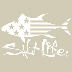 Americana Flag Tuna Fish Logo Decal