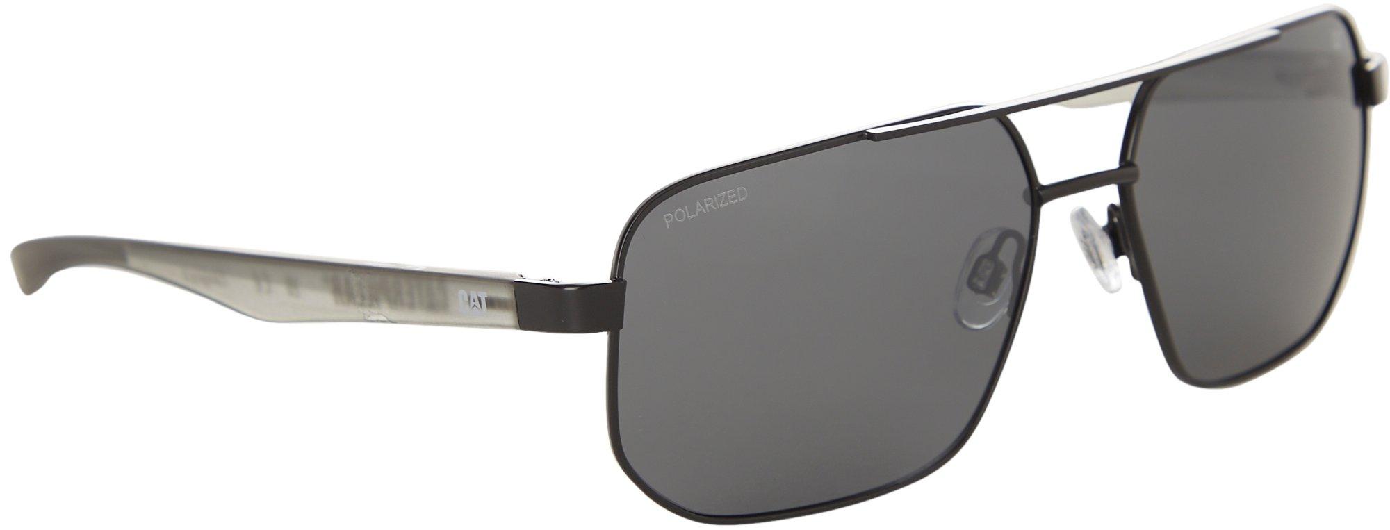 Mens Wire Square Frame Plastic Stem Sunglasses