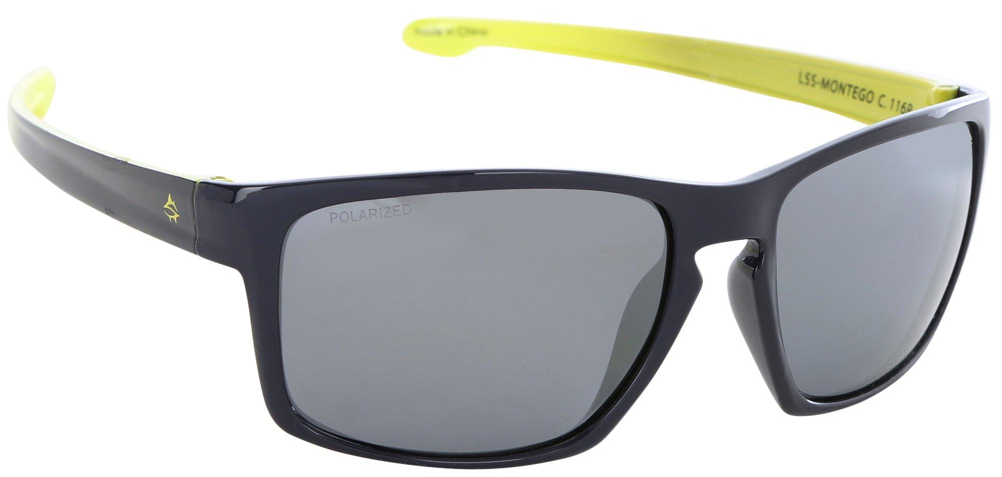 Loco Skailz Mens Classic Round Color Block Mirror Sunglasses