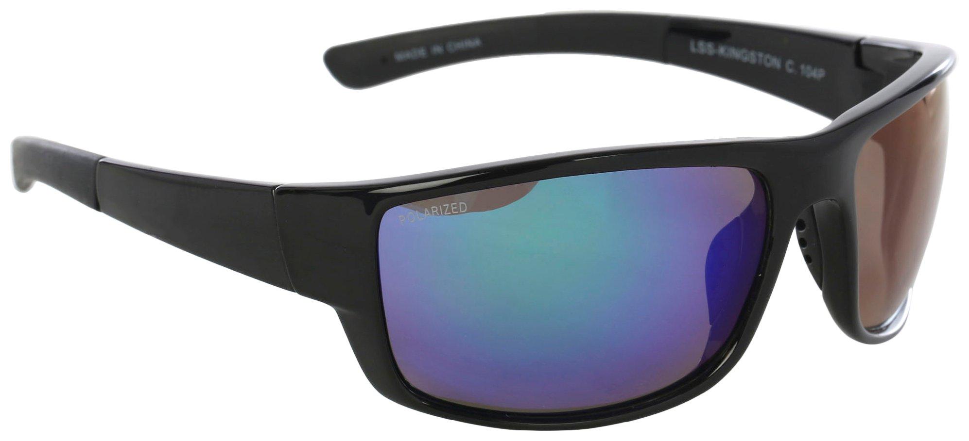 Loco Skailz Mens Kingston Sport Solid Mirror Sunglasses