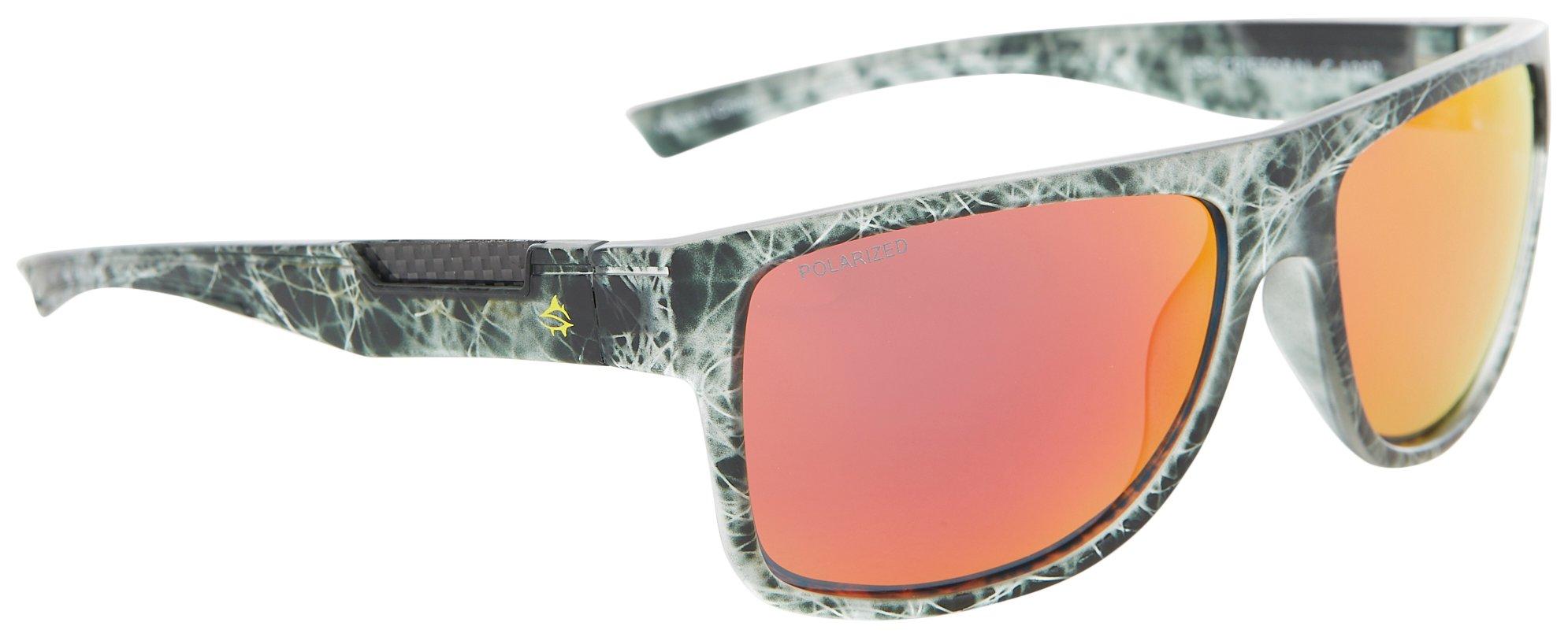 Loco Skailz Mens Cristobal Mirrored Print Frame Sunglasses