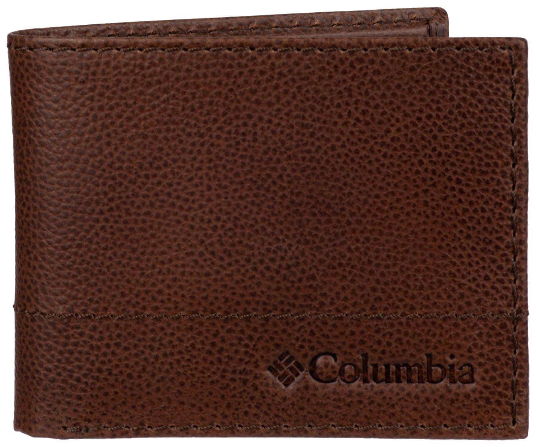Columbia Mens RFID Leather Traveler Wallet