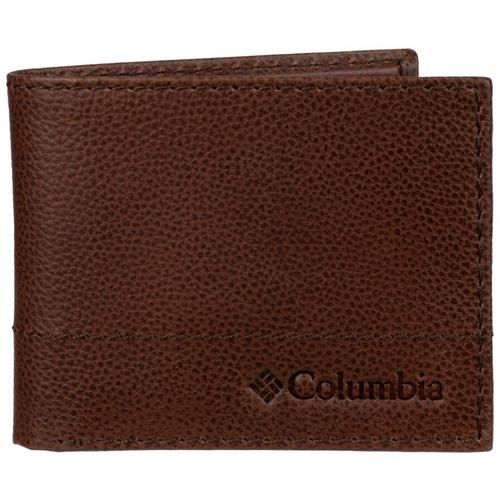 Columbia Mens RFID Leather Traveler Wallet