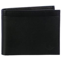 Mens RFID Genuine Leather Textured Bifold Wallet