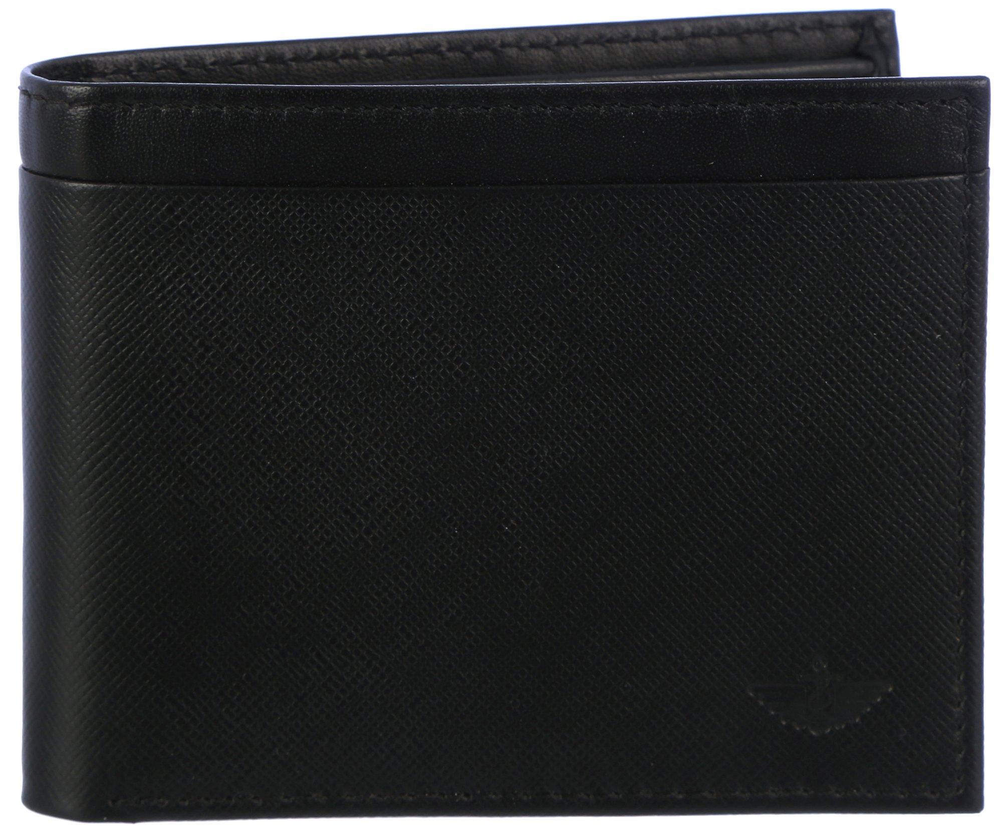 Mens RFID Genuine Leather Textured Bifold Wallet