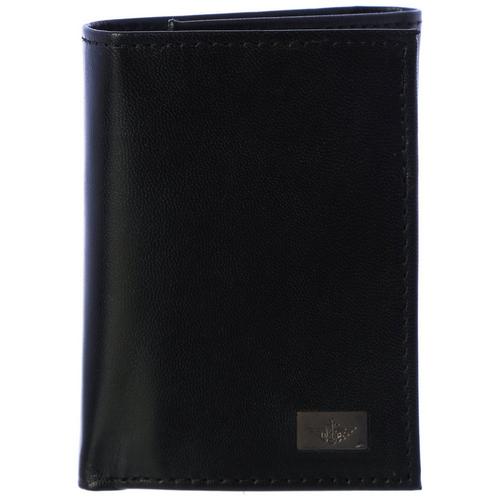 Dockers Mens RFID Solid Genuine Leather Trifold Wallet