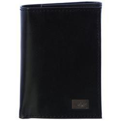 Mens RFID Solid Genuine Leather Trifold Wallet
