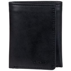 Levi's Mens Solid Color Slim Trifold Wallet