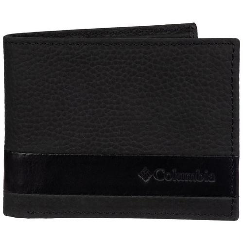 Columbia Mens Extra Capacity RFID Leather Bifold Wallet