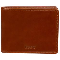 Levi's Mens Solid Color Slim Bifold Wallet