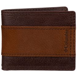 Columbia Mens RFID Leather Passcase Wallet