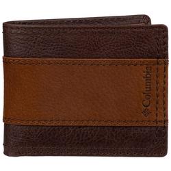 Mens RFID Leather Passcase Wallet