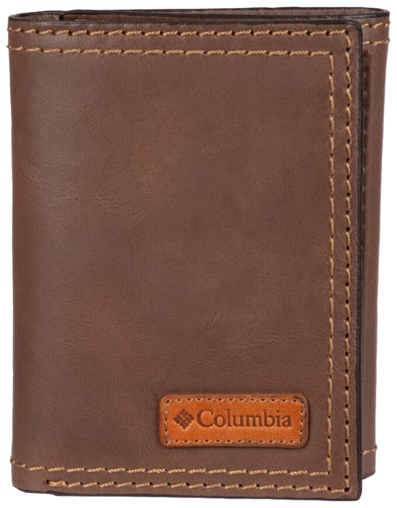 Mens RFID Extra Capacity Trifold Leather Wallet