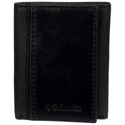 Columbia Mens Extra Capacity RFID Leather Trifold Wallet