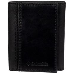 Mens Extra Capacity RFID Leather Trifold Wallet