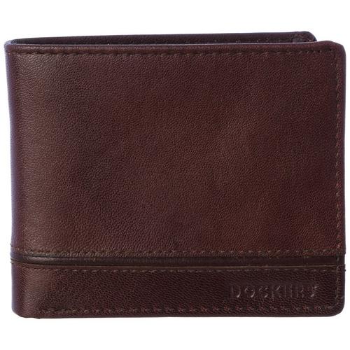 Dockers Mens RFID Genuine Leather Passcase Bifold Wallet