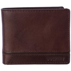 Mens RFID Genuine Leather Passcase Bifold Wallet