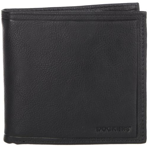 Dockers Mens RFID Leather Hipster Duplex Wallet