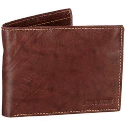 Mens RFID Genuine Leather Passcase Wallet