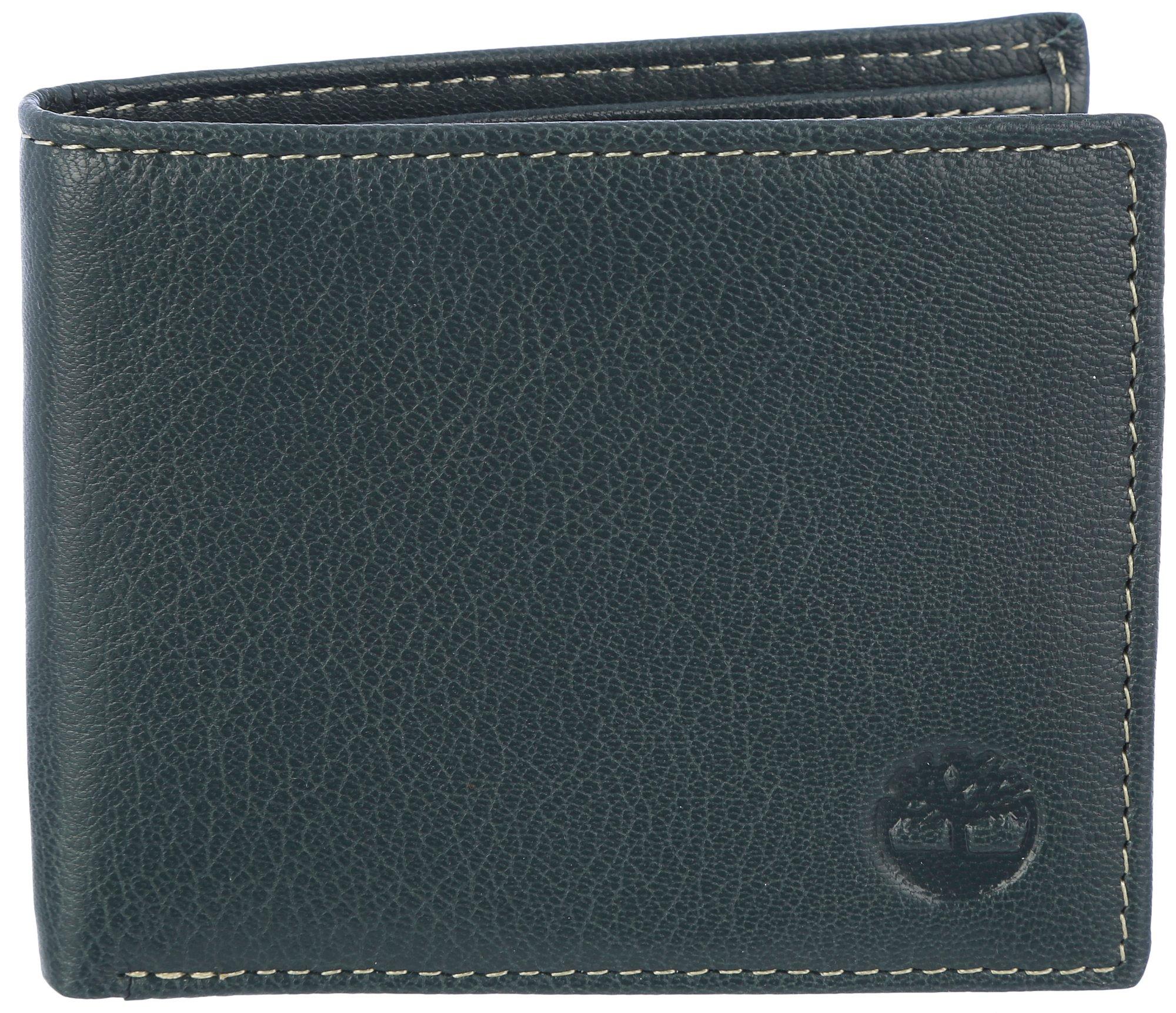 Timberland Mens Genuine Leather Passcase Wallet