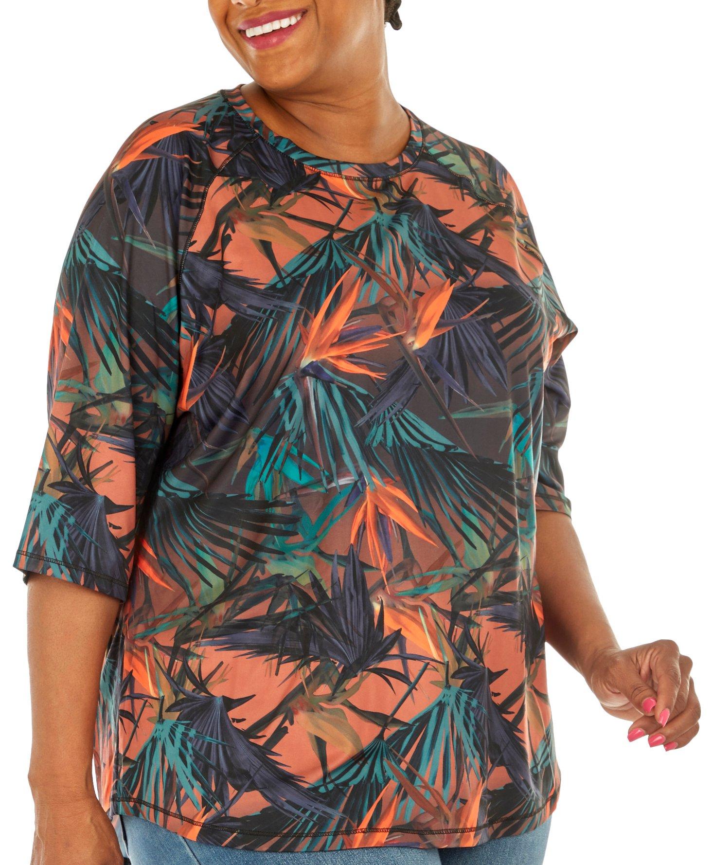 Plus Reel-Tec Paradise Raglan Elbow Sleeve Top