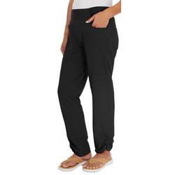 Plus Stretch Woven Ruched Pants