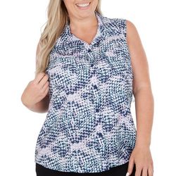 Reel Legends Plus Off The Scale  Mariner Sleeveless Top