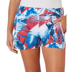 Reel Legends Plus Americana Print Zip Pockets Shorts