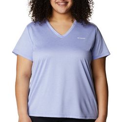 Columbia Plus Solid Hiking V Neck Tee