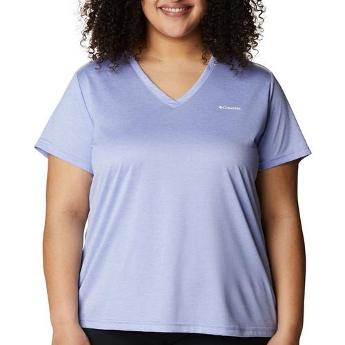 Columbia Plus Solid Hiking V Neck Tee