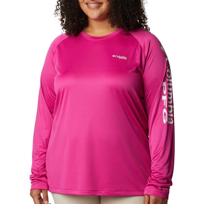 Shirt - Women's Columbia Plus Size PFG Tidal II Long Sleeve T