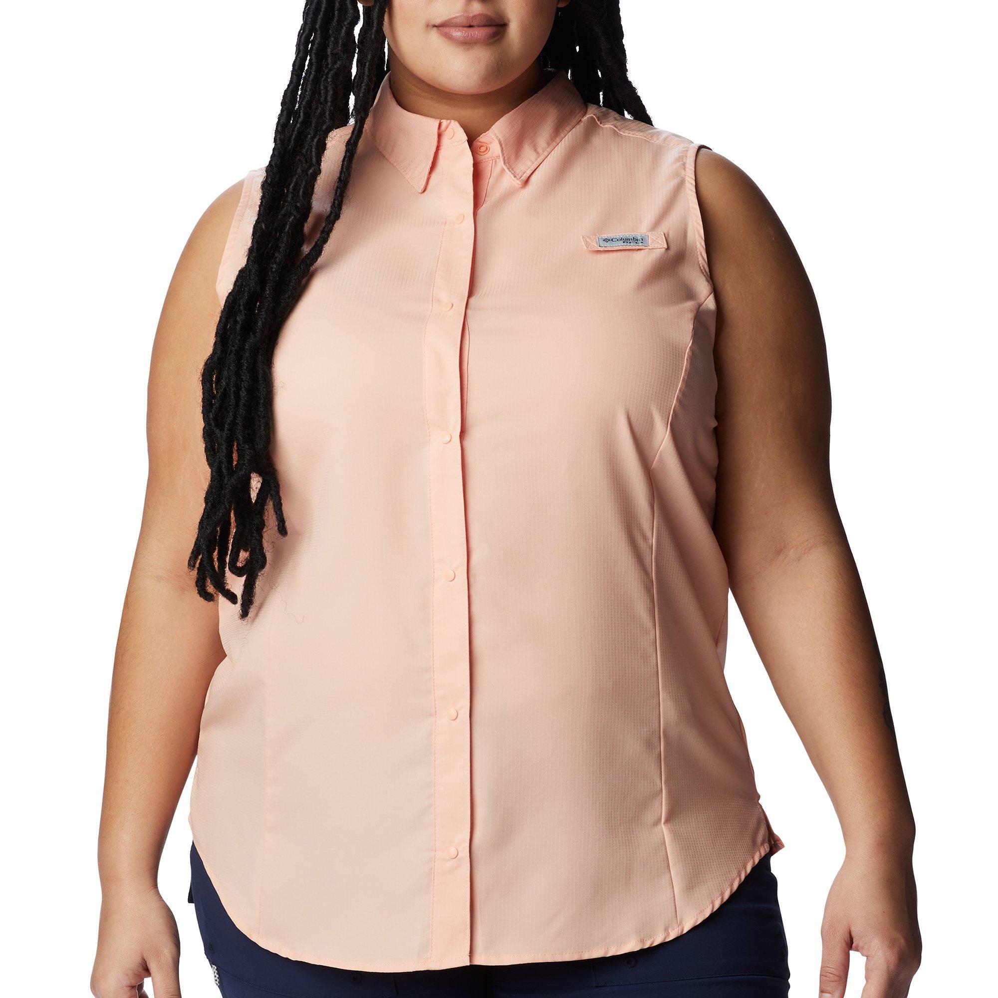 Plus Solid Tamiami Sleeveless Shirt