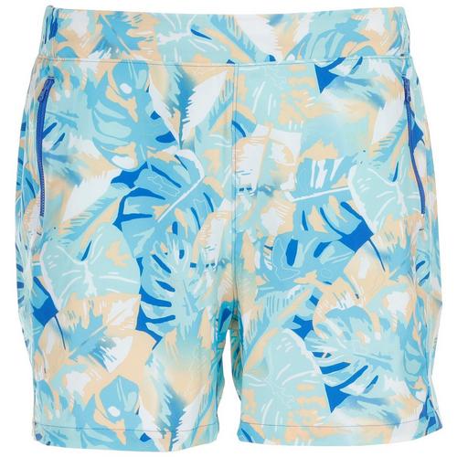 Columbia PFG Plus Bright Tropical Print Tidal Shorts