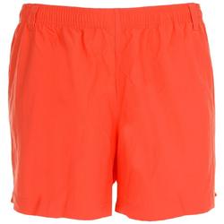 Plus Solid Mid Length Shorts