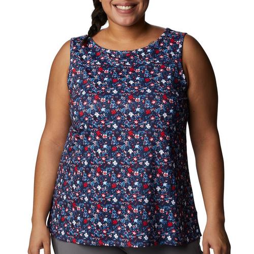 Plus Chill River Floral Sleeveless Tank