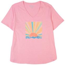 Plus Sun and Sea V Neck T-Shirt