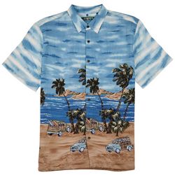 Campia Mens Beachside Button-Down Short Sleeve Shirt