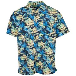 Havana Jim Mens Print Short Sleeve Button Down Shirt