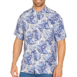 Mens Tropical Short Sleeve Button Up Shirt