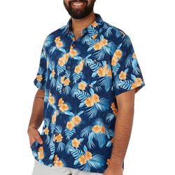 Havana Jim Mens Morning Bloom Floral Short Sleeve Shirt