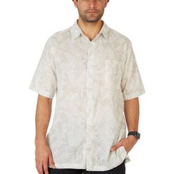 Weekender Mens Print Front Button-Down Short Sleeve Shirt