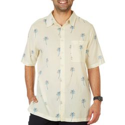 Weekender Mens Palm Harbor Print Short Sleeve Shirt