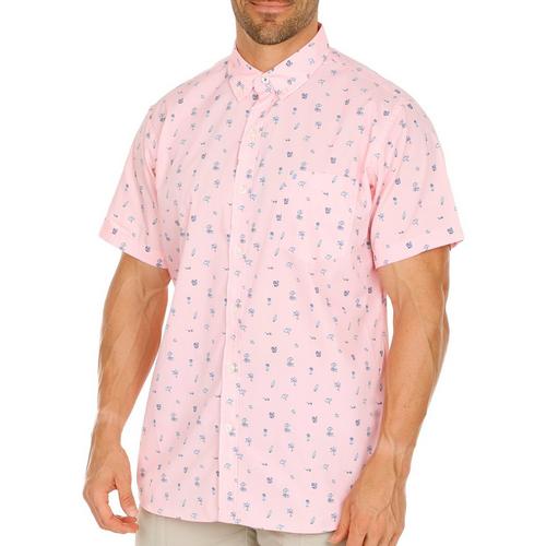 Mens Tropical Breeze Woven Short Sleeve Shirt