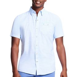 IZOD Mens Short Sleeve Button Up Shirt